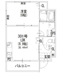 萱島駅 徒歩6分 3階の物件間取画像